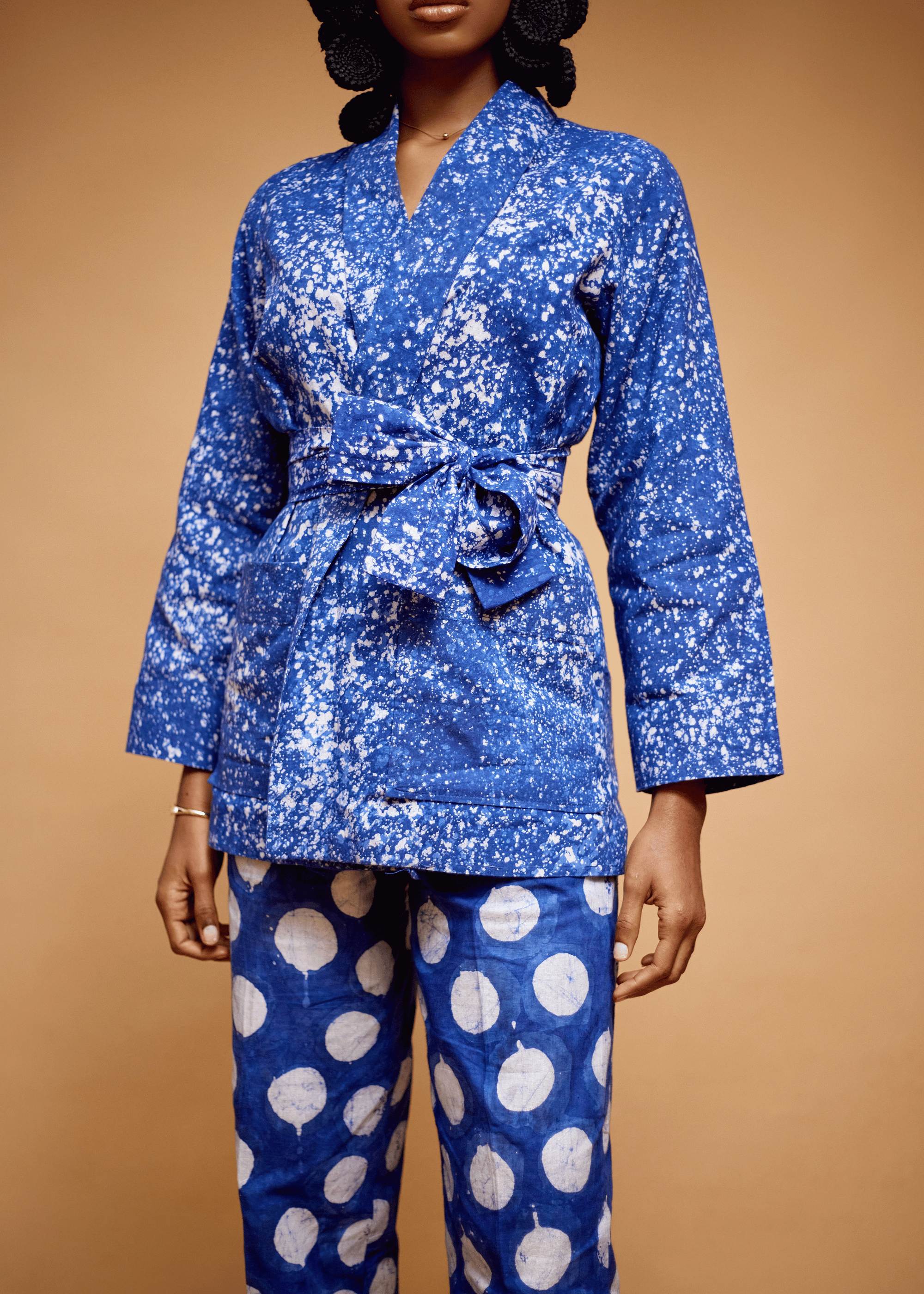 Alake Kimono 2 Piece Set  (Hand-Dyed)