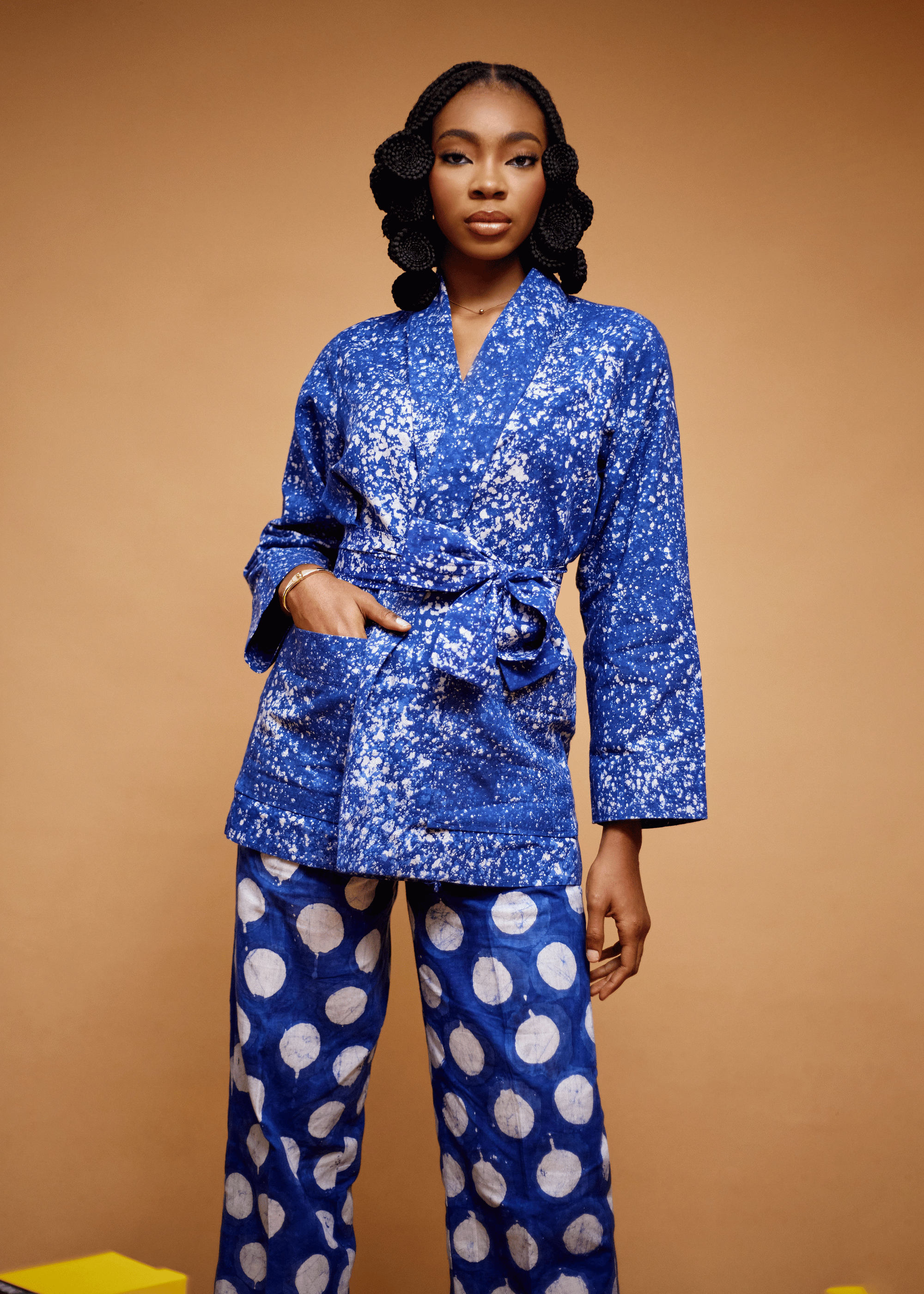 Alake Kimono 2 Piece Set  (Hand-Dyed)