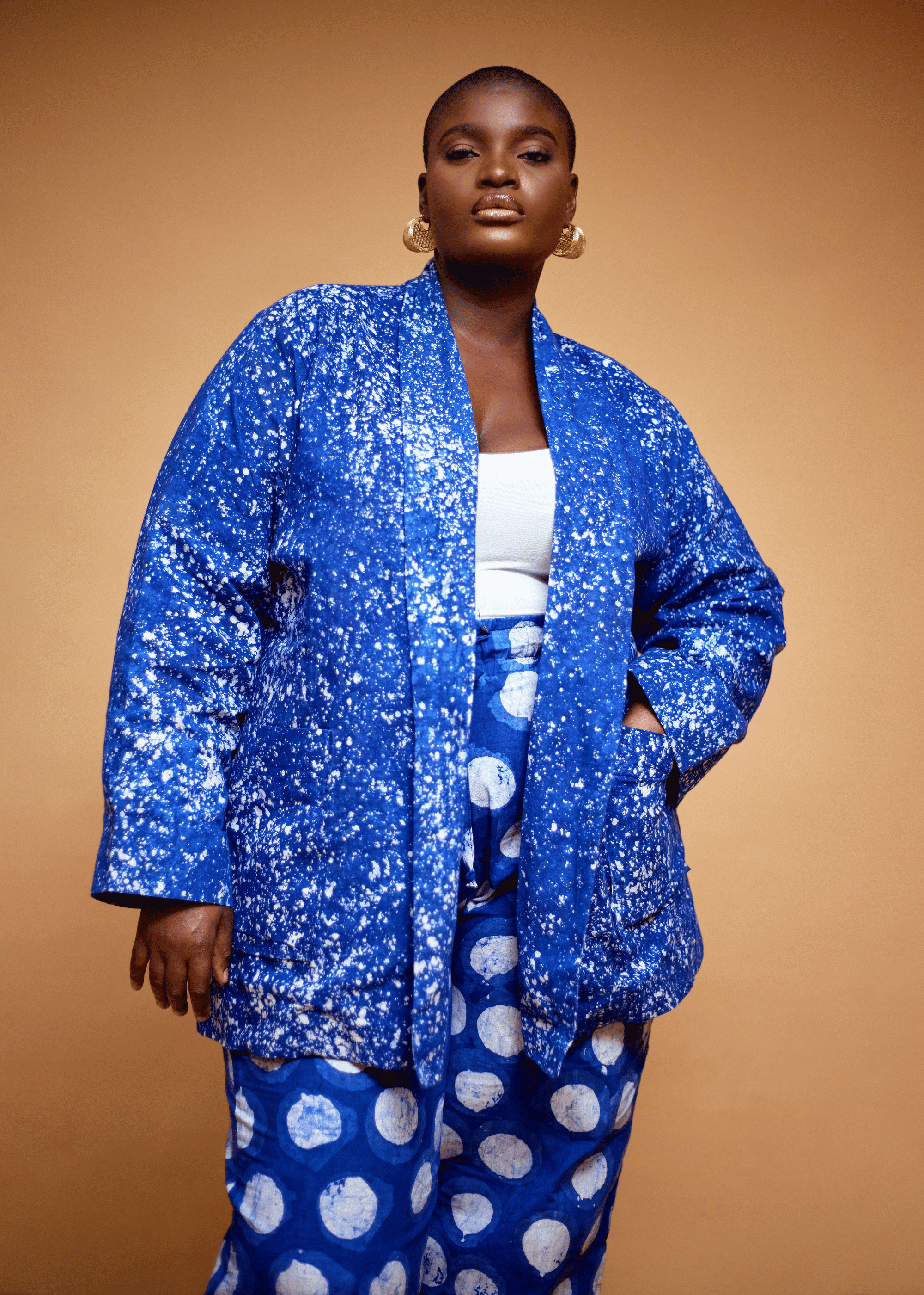 Alake Kimono 2 Piece Set  (Hand-Dyed)